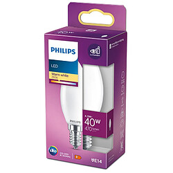 Avis Ampoule LED E14 forme flamme PHILIPS EQ40W en verre