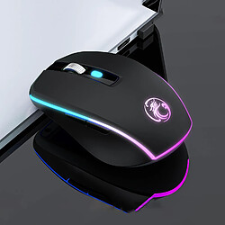 Yonis Souris Gamer Rose Silencieuse RGB Sans Fil