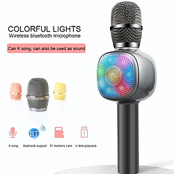 Acheter Wewoo Microphone haute qualité sonore portable KTV enregistrement karaoké à condensateur sans fil Bluetooth (noir)