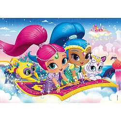 Clementoni Puzzle 104 pièces Glitter : Shimmer et Shine