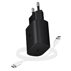 Chargeur Samsung USB-C 15W + Câble Noir