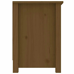 Maison Chic Meuble TV scandinave - Banc TV pour salon Marron miel 103x36,5x52 cm Bois de pin massif -MN68569 pas cher