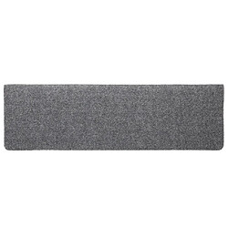 Acheter vidaXL Tapis de marches d'escalier 10 pcs Gris 65x21x4 cm Aiguilleté