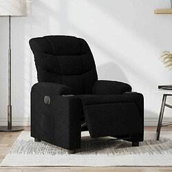 Maison Chic Fauteuil Relax pour salon, Fauteuil inclinable électrique Noir Tissu -GKD53824