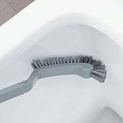 Universal Brosses de toilette étroites, brosses de nettoyage, brosses et porte-toilettes souples.(Gris)