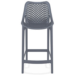 Avis Alterego Tabouret snack mi-hauteur 'BROZER MINI' gris foncé