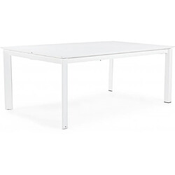 Bizzotto Table extérieure Konnor extensible 200/300 x 110 blanche