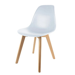 The Home Deco Factory Chaise scandinave enfant - H. 56,5 cm - Blanc