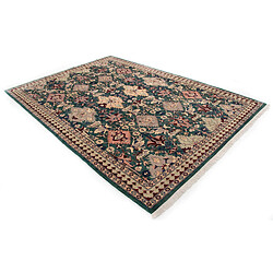 Vidal Tapis de laine 357x251 vert Tabriz