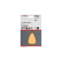 BOSCH Feuilles abrasives pour ponceuse Delta et découpeur - 100 x 150 mm - 7 trous - Grain 240