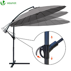 Vounot Parasol deporte 3M Shanghai avec housse de protection gris