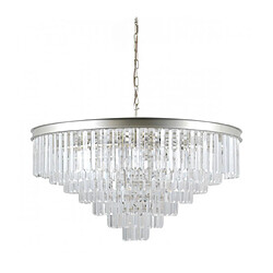 Luminaire Center Suspension en cristal Verdes Champagne doré hauteur 40 Cm