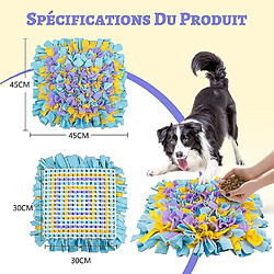 Chien Snuffle Mat, chien Snuffle Mat, chien Snuffle Mat, chien Snuffle Mat, lapin Snuffle Mat (jaune bleu violet)