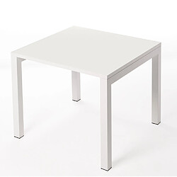 Ds Meubles Table Luxury 75x75 White Frost BL