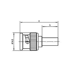 TELEGÄRTNER coax BNC-câble mâle RG62A/U, 75 OHM, Variante1