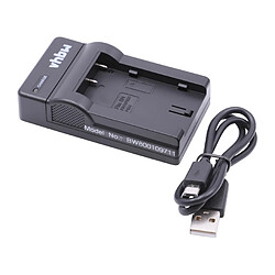 vhbw Chargeur USB de batterie compatible avec Sony DCR-IP5E, DCR-IP7BT, DCR-IP7E, DCR-IP55 batterie appareil photo digital, DSLR, action cam