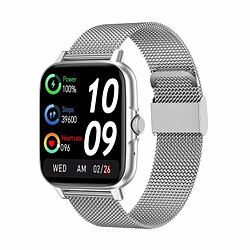 Avis G21 Montre Intelligente Bluetooth 1.69 Pouces Assistant Vocal Surveillance De La Bracelet De Sport Bracelet En Silicone Noir