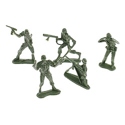 120 pièces soldat en plastique 4cm figurines de l'armée pour le modèle de scène sable de l'armée vert