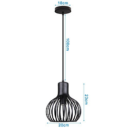 Acheter Stoex Plafonnier Antique Noir Lustre Créatif Rétro Suspension Luminaire Réglable en Hauteur E27