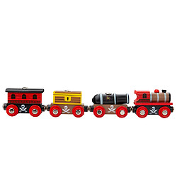 Bigjigs Rail Moteur et wagons de train pirate