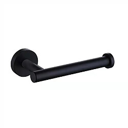 Universal Porte-papier toilette, porte-rouleaux, porte-papier WC noir, accessoires de salle de bains, 304 acier inoxydable. 124 ; Porte-papier (noir)