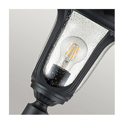 Avis Elstead Lighting Lampe sur pied extérieur Chicago Aluminium,verre grainé transparent Noir texturé