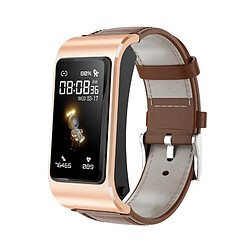 Avis Yonis Montre Connectée Cuir 1.14' Santé & Appels Bluetooth