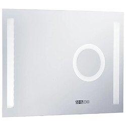 Acheter Maison Chic Miroir mural à LED et capteur, Miroir mural de salle de Bain tactile 80x60 cm -MN37961