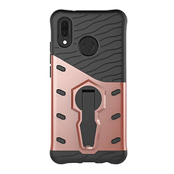 Wewoo Coque renforcée or rose pour Huawei P20 lite, avec Titulaire 360 Degrés Spin Armure TPU + PC Case