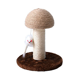 Universal Fournitures pour animaux de compagnie Axe de corde de sisal pour jouet pour chat Ceinture à gratter Cadre en bois avec escalier pour jouet Champignon Fitness Katie Post