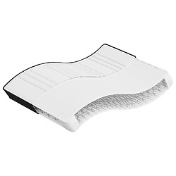 vidaXL Matelas à ressorts bonnell moyen 140x200 cm