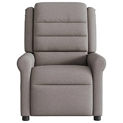 Acheter vidaXL Fauteuil de massage inclinable électrique Taupe Tissu