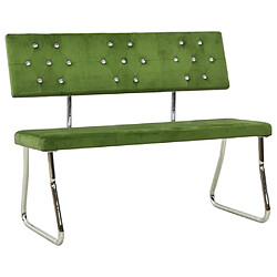 vidaXL Banc 110 cm Vert clair Velours