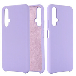 Wewoo Coque Étui de protection en silicone liquide couleur unie pour Huawei Honor 20 violet