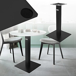 ML DESIGN MODERN LIVING Cadre de table individuel pied de table noir 43x72 cm support piètement de table