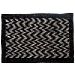 Tapis Déco Chevron 50x80cm Noir