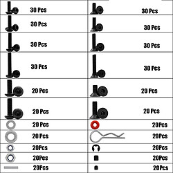 Acheter 1/10 kits de vis rc sur chenilles rc kit d'outils