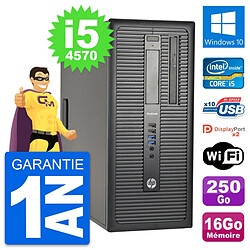 PC Tour HP ProDesk 600 G1 Intel i5-4570 RAM 16Go Disque 250Go Windows 10 Wifi - Occasion