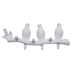 Creative Oiseaux Muraux Art Cintre Cap Titulaire De Stockage Décor À La Maison Cadeau Blanc 3 Oiseau pas cher