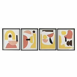 Cadre DKD Home Decor S3017919 Abstrait (40 x 2,5 x 50 cm) (4 Unités)