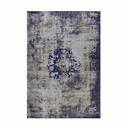 Paris Prix Tapis Rétro à Poils Courts Vintage Bleu 140 x 200 cm