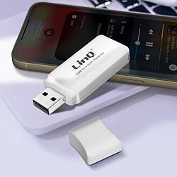 Avis Adaptateur audio Bluetooth USB / Jack 3.5mm Fonction kit mains libres LinQ Blanc