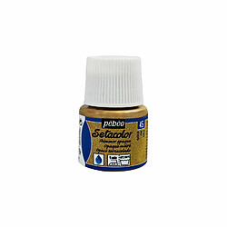 Pebeo Peinture textile Setacolor opaque effet métallique - Or - 45 ml