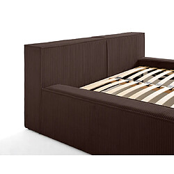 Avis Lisa Design Stella - lit coffre - 160x200 cm - sommier inclus - en velours côtelé