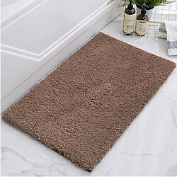 Tapis De Salle De Bain Tapis De Douche Tapis Absorbants Antidérapants Marron-40x60cm