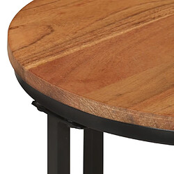 Acheter Maison Chic Table basse pour salon | Table à café 35x35x30 cm bois massif acacia et fer -GKD20425