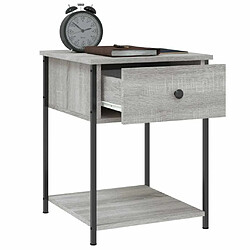 Maison Chic Lot de 2 Tables de chevet - Tables de Nuit sonoma gris 44x45x58 cm bois ingénierie pas cher