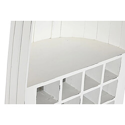 Avis Pegane Meuble de bar, meuble de rangement en bois coloris blanc - longueur 55 x profondeur 35 x Hauteur 195 cm