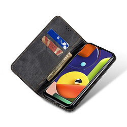 Wewoo Housse Coque Pour Galaxy A50s / A50 / A30s Etui en cuir à rabat horizontal de style décontracté avec supportfentes cartes et porte-monnaie noir pas cher