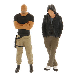 2Pcs 1/64 Personnages Mini Men People Street pour Matchbox Enfants Jouet Accs